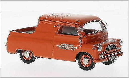 Bedford CA plateau 1/43 Brooklin Canopy Pick-Up Westbury Coin orange 1960 miniature