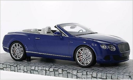 Bentley Continental GT Speed Convertible 1/18 Minichamps Cabriolet metallise bleu 2013 miniature