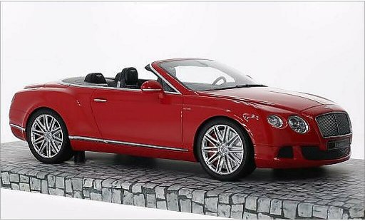 Bentley Continental GT Speed Convertible 1/18 Minichamps Cabriolet rouge 2013 miniature