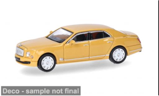 Bentley Mulsanne 1/87 Micro City 87 jaune 1:87 miniature