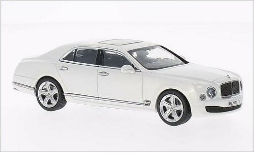 Bentley Mulsanne Speed 1/43 Kyosho metallise blanche miniature