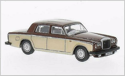 Bentley T2 berline 1/76 Oxford Saloon marron/metallise beige RHD miniature