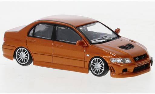 Miniature Mitsubishi Lancer 1/64 BM Creations évolution VII metallise orange 2001 Mitsubishi Lancer 1/64 BM Creations évolution VII metallise orange 2001 miniature
