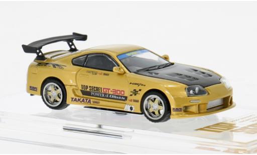 Miniature Toyota Supra 1/64 BM Creations (JZA80) Top Secret gold 1:64 Toyota Supra 1/64 BM Creations (JZA80) Top Secret gold 1:64 miniature