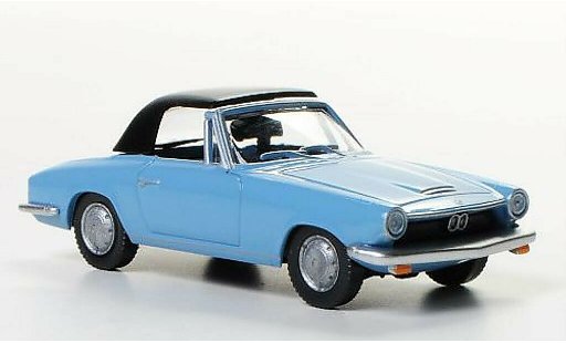 Bmw 1600 GT 1/87 Wiking Cabriolet bleu miniature