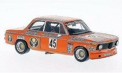 Bmw 2002 tii 1/43 Spark No.45 Jagermeister DRM 200 Meilen Norisring 1974 miniature