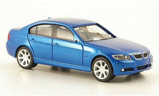 Bmw 335 berline 1/87 Herpa E90 (E90) bleu 2005 miniature