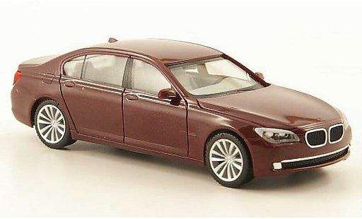 Bmw 740 F02 1/87 Herpa i version longue rouge 2008 miniature