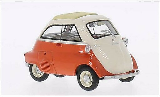 Bmw Isetta citadine 1/43 Schuco orange/beige miniature