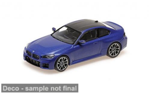 Bmw M2 1/43 Minichamps bleue/noire 2023 1:43 miniature