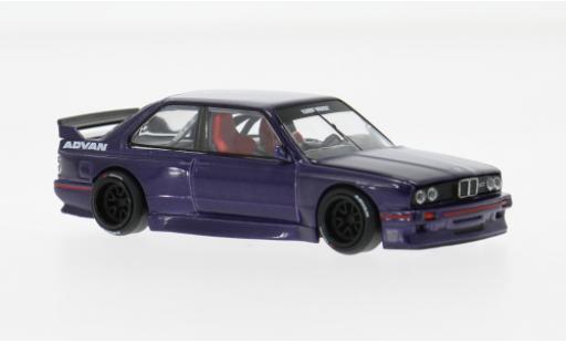 Bmw M3 1/64 Mini GT (E30) Kaido GT V2 violette 1989 1:64 miniature
