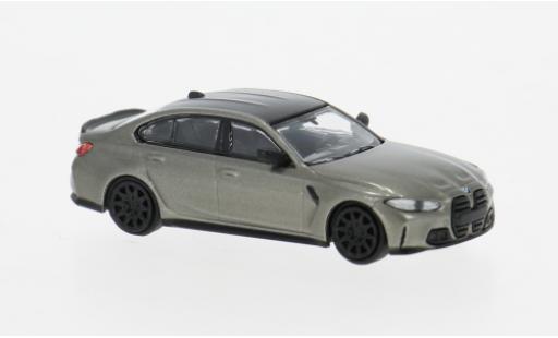 Bmw M3 1/87 Minichamps (G80) grise 2020 1:87 miniature