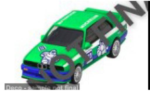 Bmw M3 1/64 Majorette verte 1986 1:64 miniature