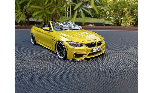 Bmw M4 Cabriolet 1/18 Paragon F83 jaune M performance miniature