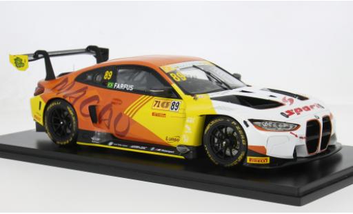 Bmw M4 1/18 Spark GT3 FIA GT World Cup Macau GT Cup 2024 #89 A.Farfus 1:18 miniature