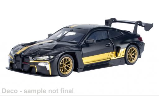 Bmw M4 1/24 Motormax GT3 noire/gold 1:24 miniature