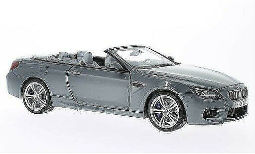 Bmw M6 Cabriolet 1/18 Paragon F12 grise miniature