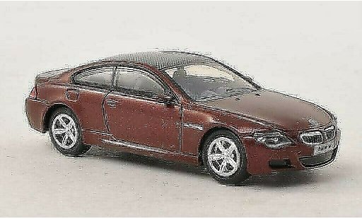 Bmw M6 Coupe 1/87 Busch E63 rouge/carbon 2005 miniature
