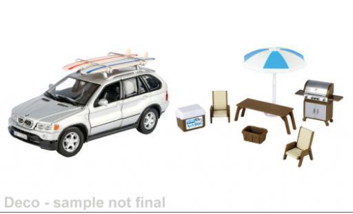 Bmw X5 1/24 Motormax grise 1:24 miniature