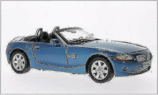 Bmw Z4 roadster 1/18 Motormax E85 metallise bleu miniature