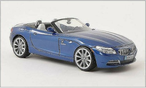 Bmw Z4 roadster 1/24 Motormax E89 metallise bleu 2010 miniature