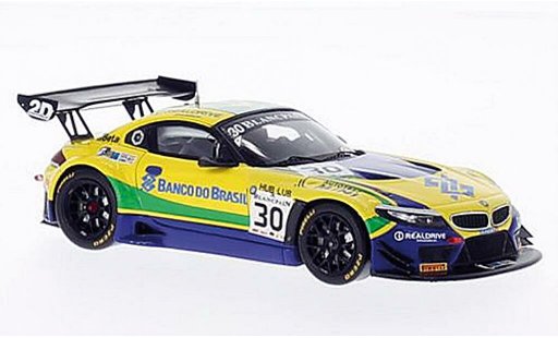 Bmw Z4 GT3 1/43 Spark E89 No.30 Team Brasil Blancpain 2014 miniature