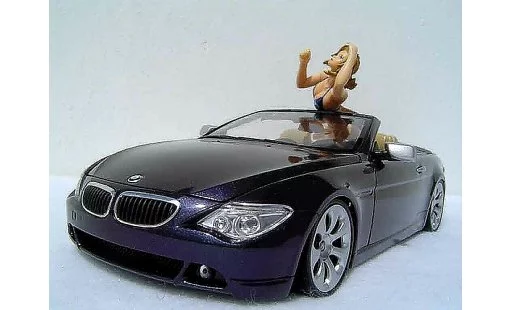 Bmw 645 Cabriolet 1/18 Welly E64 ci pneus tailles basses miniature