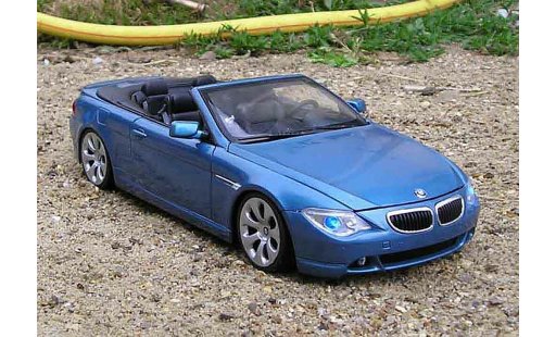 Bmw 645 Cabriolet 1/18 Welly E64 ci tuning miniature