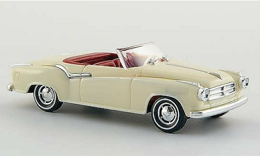 Borgward Isabella cabriolet 1/87 Busch creme-blanche 1958 miniature