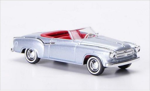 Borgward Isabella cabriolet 1/87 Busch grise 1958 miniature