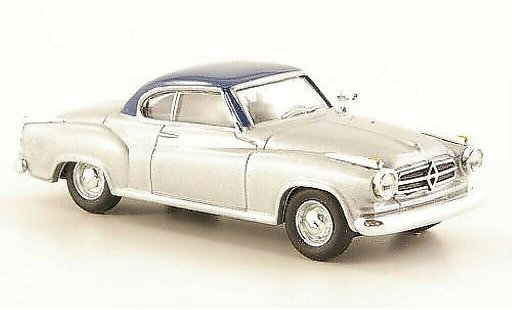 Borgward Isabella coupe 1/87 Herpa grise/bleu miniature