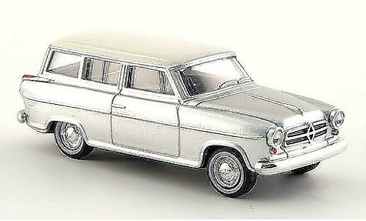Borgward Isabella break 1/87 Herpa grise/blanche miniature
