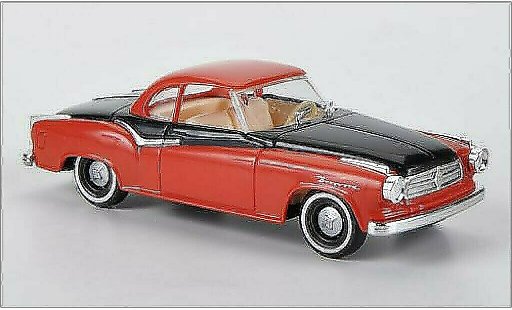 Borgward Isabella berline 1/87 Busch rouge/noire 1958 miniature