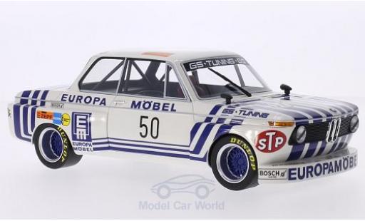 Miniature Bmw 2002 1/18 BoS Models Gr.2 No.50 GS Tuning Europa Möbel DRM 1974 J.Obermoser Bmw 2002 1/18 BoS Models Gr.2 No.50 GS Tuning Europa Möbel DRM 1974 J.Obermoser miniature