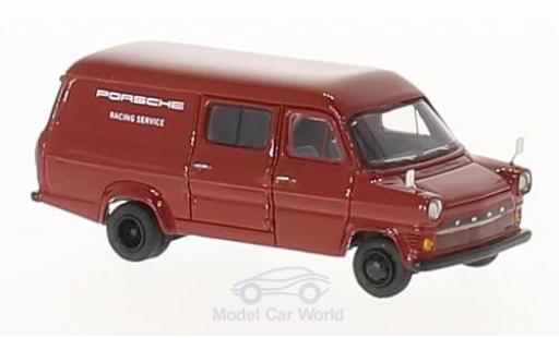 Miniature Ford Transit 1/87 BoS Models Mk. I rouge Porsche Racing Service 1965 Ford Transit 1/87 BoS Models Mk. I rouge Porsche Racing Service 1965 miniature