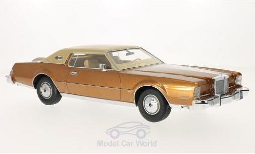 Miniature Lincoln Continental 1/18 BoS Models Mark IV Luxus metallise marron/matt-beige 1974 Lincoln Continental 1/18 BoS Models Mark IV Luxus metallise marron/matt-beige 1974 miniature