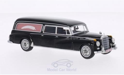 Miniature Mercedes 300 S 1/43 BoS Models d (W189) Pollmann noire 1960 Bestattungsfahrzeug Mercedes 300 S 1/43 BoS Models d (W189) Pollmann noire 1960 Bestattungsfahrzeug miniature