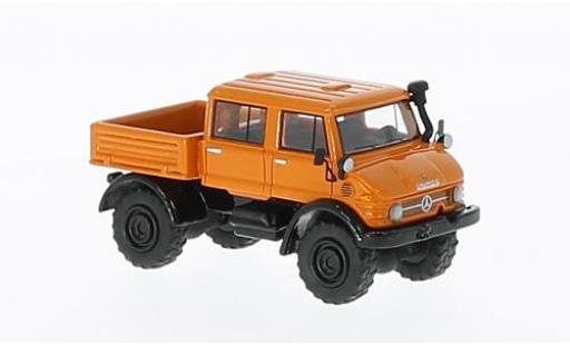 Miniature Mercedes Unimog 1/87 BoS Models U416 DoKa orange 1977 Mercedes Unimog 1/87 BoS Models U416 DoKa orange 1977 miniature