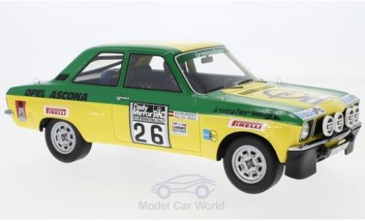 Miniature Opel Ascona C 1/18 BoS Models A No.26 Irmscher Tuning Rallye WM RAC Rallye 1973 W.Röhrl/J.Berger Opel Ascona C 1/18 BoS Models A No.26 Irmscher Tuning Rallye WM RAC Rallye 1973 W.Röhrl/J.Berger miniature