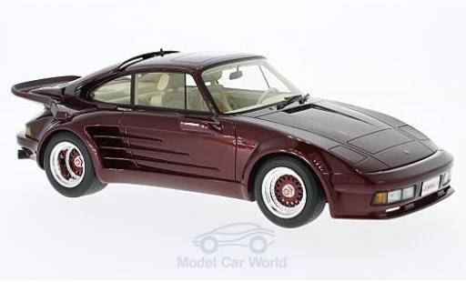 Miniature Porsche 930 Turbo 1/18 BoS Models 911 Turbo Gemballa Avalanche metallise rouge 1986 Porsche 930 Turbo 1/18 BoS Models 911 Turbo Gemballa Avalanche metallise rouge 1986 miniature