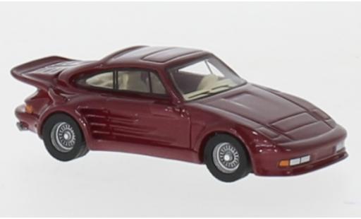 Miniature Porsche 930 Turbo 1/87 BoS Models 911 Turbo Gemballa Avalanche metallise rouge 1986 Porsche 930 Turbo 1/87 BoS Models 911 Turbo Gemballa Avalanche metallise rouge 1986 miniature