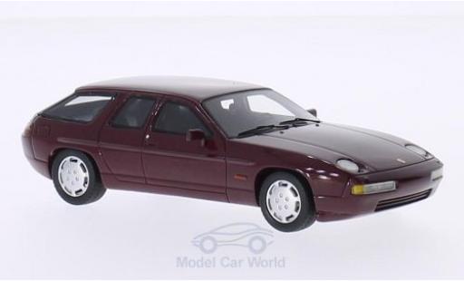 Miniature Porsche 928 1/43 BoS Models H50 Concept metallise rouge 1987 Porsche 928 1/43 BoS Models H50 Concept metallise rouge 1987 miniature