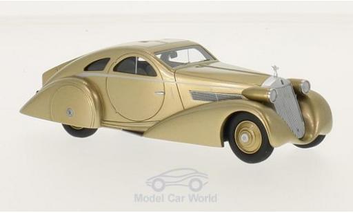 Miniature Rolls Royce Phantom 1/43 BoS Models I Jonckheere Coupe Aerodynamic Coupe gold RHD 1935 Rolls Royce Phantom 1/43 BoS Models I Jonckheere Coupe Aerodynamic Coupe gold RHD 1935 miniature