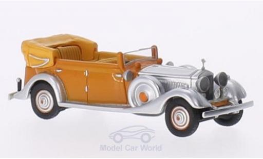 Miniature Rolls Royce Phantom 1934 1/87 BoS Models II Thrupp & Maberly orange/aluminium RHD 1934 Star of India Rolls Royce Phantom 1934 1/87 BoS Models II Thrupp & Maberly orange/aluminium RHD 1934 Star of India miniature