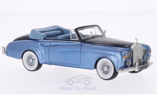 Miniature Rolls Royce Silver Cloud 1/43 BoS Models III DHC metallise bleue/metallise bleue RHD 1964 Rolls Royce Silver Cloud 1/43 BoS Models III DHC metallise bleue/metallise bleue RHD 1964 miniature
