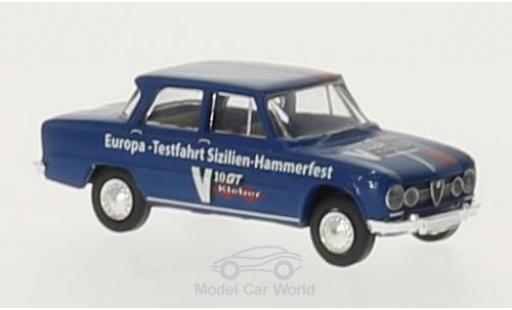 Miniature Alfa Romeo Giulia 1/87 Brekina 1600 Europa-Testfahrt Sizilien-Hammerfest Alfa Romeo Giulia 1/87 Brekina 1600 Europa-Testfahrt Sizilien-Hammerfest miniature