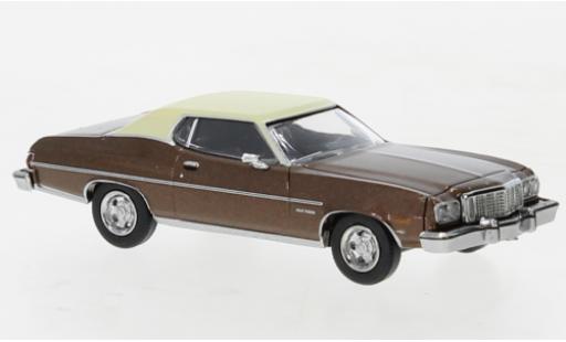 Miniature Ford Gran Torino 1/87 Brekina metallise brun/beige 1976 Ford Gran Torino 1/87 Brekina metallise brun/beige 1976 miniature