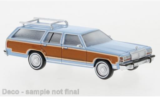 Miniature Ford LTD 1/87 Brekina Country Squire bleue/Dekor 1979 Ford LTD 1/87 Brekina Country Squire bleue/Dekor 1979 miniature