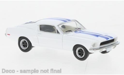 Miniature Ford Mustang 1/87 Brekina Fastback blanche/bleue 1968 Ford Mustang 1/87 Brekina Fastback blanche/bleue 1968 miniature