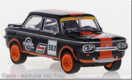 Miniature NSU TTS 1/87 Brekina noire/orange Spiess 1966 NSU TTS 1/87 Brekina noire/orange Spiess 1966 miniature